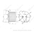 Car air conditioner blower motor for PEUGEOT 307